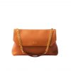 Prada Medium Leather Shoulder Bag Orange 38Cm