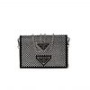 Prada Cardholder With Shoulder Strap And Crystals 13Cm 1Mr024 2Awl F0T7O