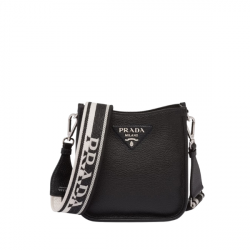 Prada Leather Mini Shoulder Bag Black 20Cm 1Bh191 2Dkv F0002 V 3Oo