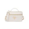 Prada Leather Mini Bag White 20Cm 1Bh202 2Dkv F03Ms V Oom