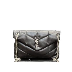 Saint Laurent Puffer Medium Chain Bag In Quilted Lambskin 5774751El001000