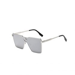 Louis Vuitton Cyclone Metal Sunglasses Silver Hardware In Silver