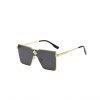 Louis Vuitton Cyclone Metal Sunglasses Gold Hardware Black Z1700U