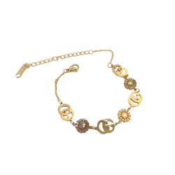 Gucci Hand Chain Daisy Bracelet Gold