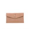 Saint Laurent Embossed Monogram Uptown Pouch Beige 27Cm
