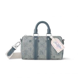 Louis Vuitton Keepall Bandouliere 25 Monogram Washed Denim Canvas 24Cm M22762