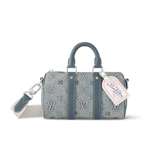 Louis Vuitton Keepall Bandouliere 25 Monogram Washed Denim Canvas 24Cm M22762