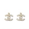 Chanel Cc Gold Earrings