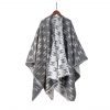 Chanel Cc Logo Camellia Scarf Grey