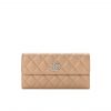 Chanel Long Flap Wallet Beige Ap0955
