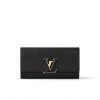 Louis Vuitton Capucines Wallet Black M61248
