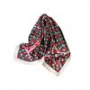 Louis Vuitton Silk Square Scarf Monogram And Heart Black 70Cm