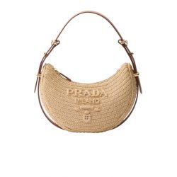 Prada Arque Crochet Shoulder Bag Natural 22Cm 1Bc194 2M2T F0018 V Ouo