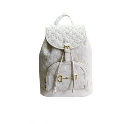 Gucci 1955 Horsebit Backpack Large All White 27Cm