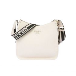 Prada Leather Mini Shoulder Bag White 20Cm 1Bh191 2Dkv F0009 V 3Oo