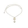 Chanel Cc Pearl Gold Necklace