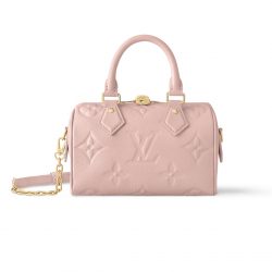 Louis Vuitton Speedy Bandouliere 20 Monogram Empreinte Pink Opale 20Cm M47136