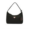 Prada Mini Re-Edition 2005 Re-Nylon Black With Red Logo