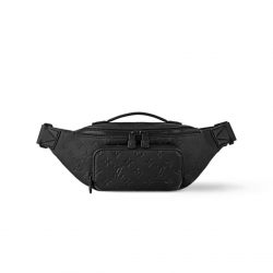 Louis Vuitton Rush Bumbag Monogram Shadow Calfskin Leather Black 31Cm M47058