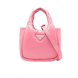 Prada Padded Soft Leather Bag Geranium Pink 19Cm 1Ba359 2Dyi F0410 V Ovo