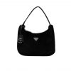 Prada Re Edition 2000 Bag In Shearling Black 23Cm