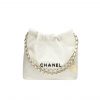 Chanel 22 Small Handbag White 37Cm As3260