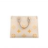 Louis Vuitton On The Go Mm Monogram Empreinte Leather White M45717