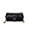 Chanel Lipstick Bag With Chain Ghw Black 15Cm