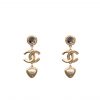 Chanel Cc Gold Earrings