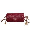 Chanel Lipstick Bag With Chain Ghw Red 15Cm