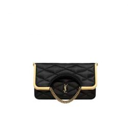 Saint Laurent The 87 Bag Quilted Lambskin Black 27Cm