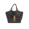 Saint Laurent Icare Shopping Bag In Quilted Lambskin Black Gold 40Cm