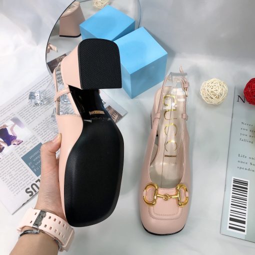 Gucci Women's Mid Heel Slingback With Horsebit Light Pink ?643892 C9D00 6705 - Image 3
