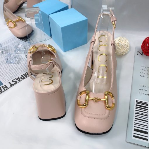 Gucci Women's Mid Heel Slingback With Horsebit Light Pink ?643892 C9D00 6705 - Image 2