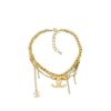 Chanel Cc Necklace Gold