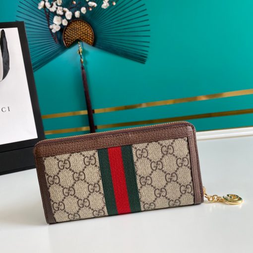 Gucci Ophidia Zip Around Wallet 19.5Cm Brown 523154 96Iwg 8745 - Image 2