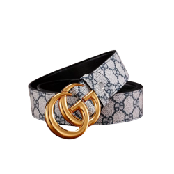 Gucci Supreme Belt With G Buckle Gold Metal 3.8Cm