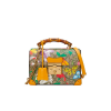 Gucci Women Padlock Gg Flora Small Bamboo Shoulder Bag 24Cm