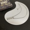 Dior Logo Silver Necklace