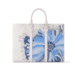 Luis Vuitton X Yk Sac Plat 24H White M21679