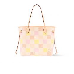 Louis Vuitton Neverfull Mm Damier Canvas Peach 31Cm N40668