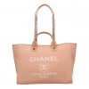 Chanel Deauville Shopper Cancas Tote Bag 38Cm A67001