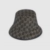 Gucci Gg Supreme Denim Bucket Hat Black