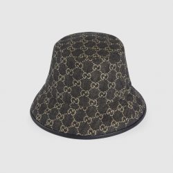 Gucci Gg Supreme Denim Bucket Hat Black