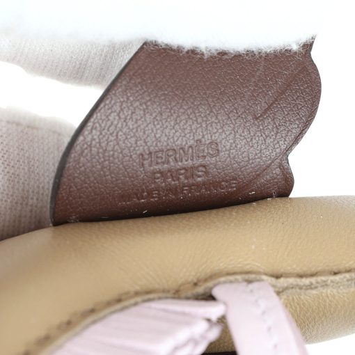 Hermes Pegasus Rodeo Bag Charm PM Beige Marfa, Mauve Pale, Moka Lambskin - Image 3