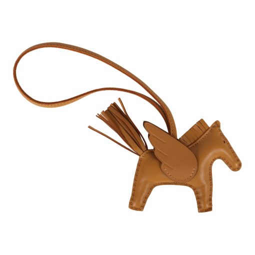 Hermes Pegase Rodeo Bag Charm PM Sesame Milo Lambskin - Image 2