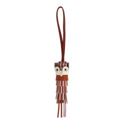 Hermes Chouette Owl Charm Pain D'Epice, Mauve Pale, Sienne and Nata Milo, Swift and Epsom