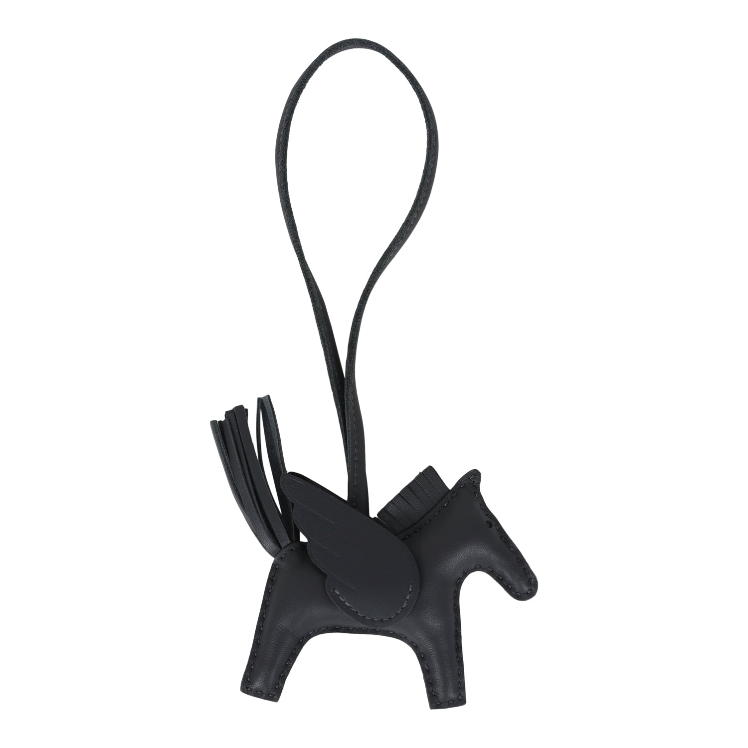 Hermes Pegase Rodeo Bag Charm PM Ardoise Milo Lambskin - Image 2