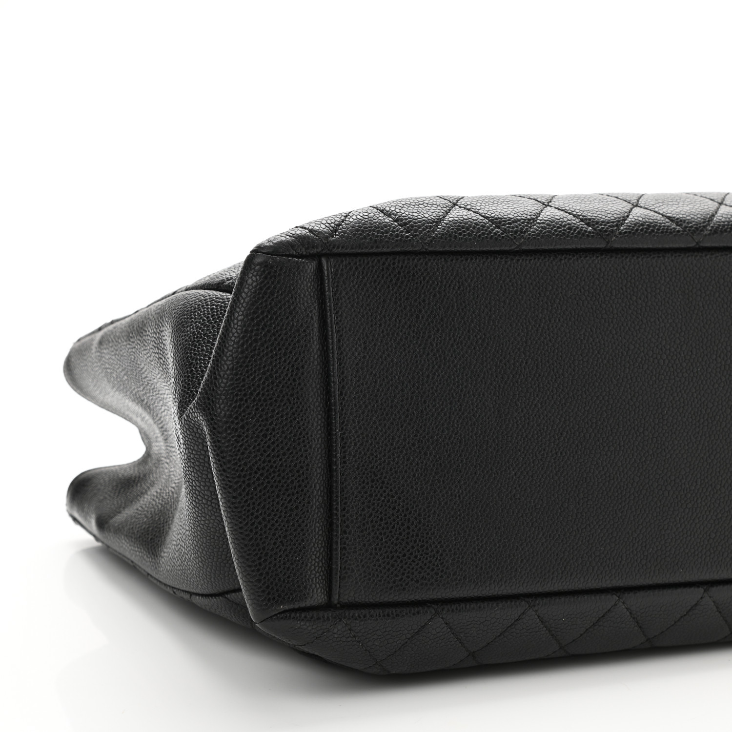 Chanel Grand Shopping Tote Quilted Caviar - PurseAura - Image 9