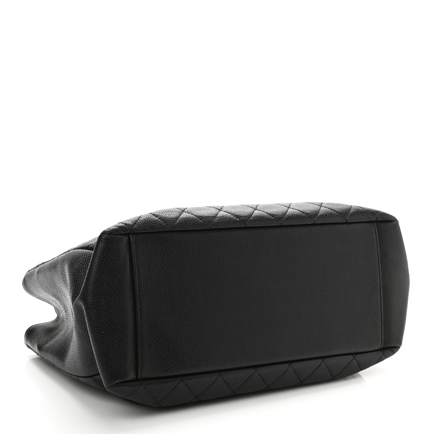 Chanel Grand Shopping Tote Quilted Caviar - PurseAura - Image 7